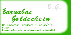 barnabas goldschein business card